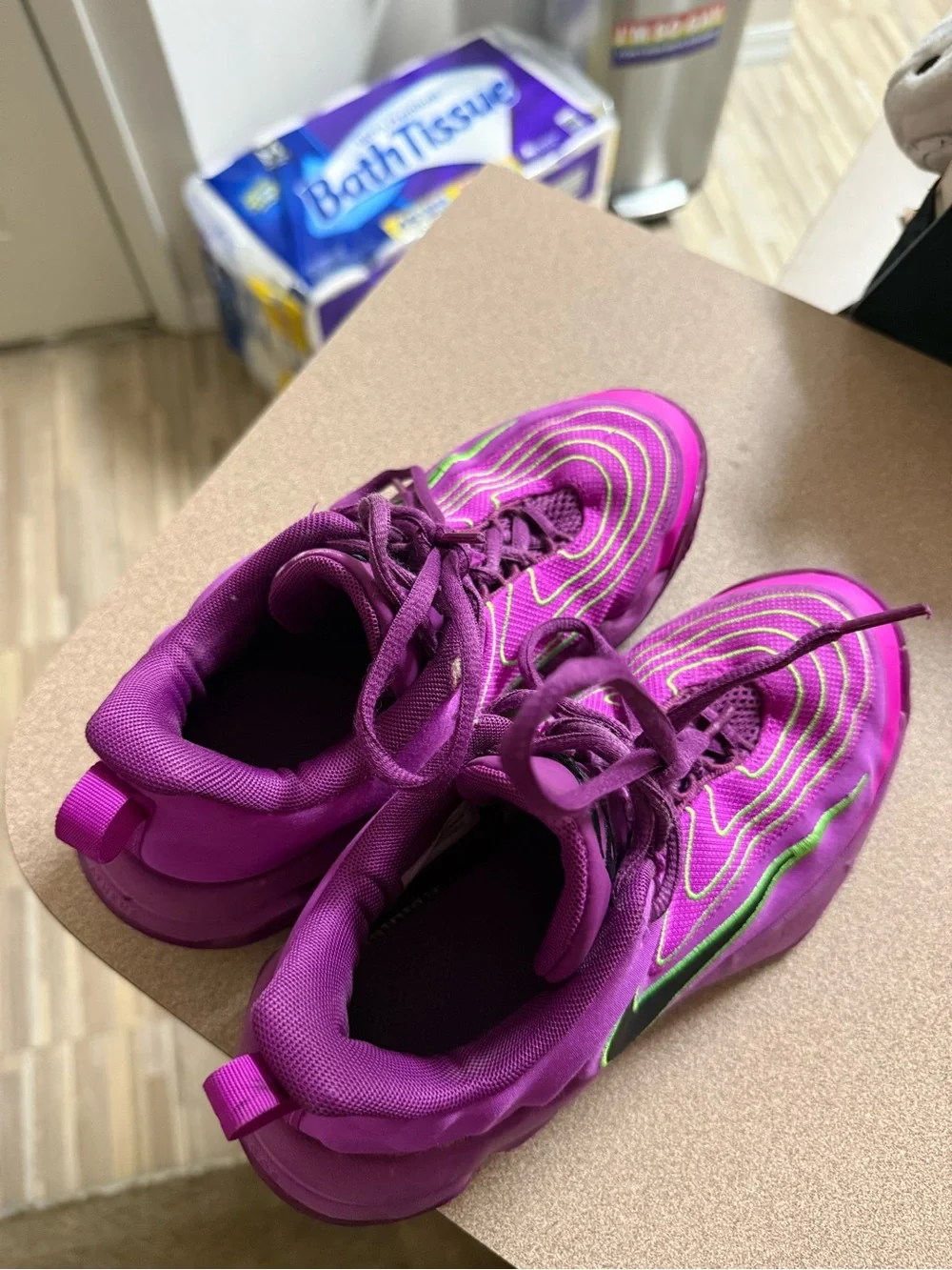 Nike Youth Giannis Immortality 4 Hyper Violet Basketball Shoes 3.5Y
